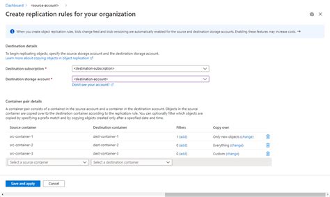 block tenant replication azure